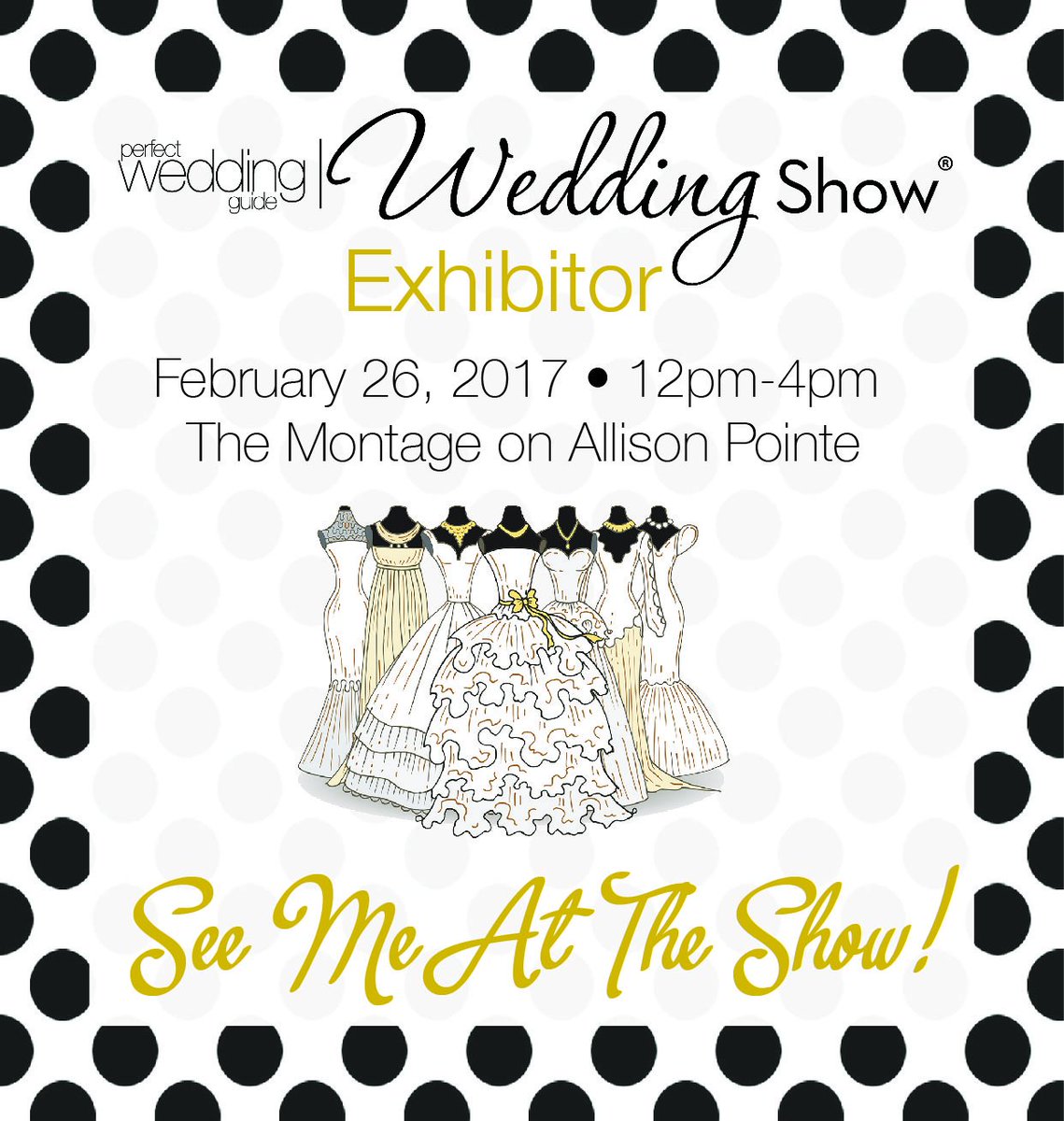 Indy brides and grooms to be! Make sure to check out the <a href="/pwgindy/">Indianapolis Wedding</a> February Bridal Show at The Montage! Hope to see you there!
