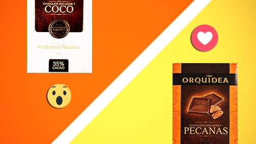 OrquideaPe's tweet photo. ¡Elige qué reacción te provoca estos delicioso sabores! 😎
 #OrquídeaChocolates #AuténticoDePrincipioAFin https://t.co/IIQEFUaAhd