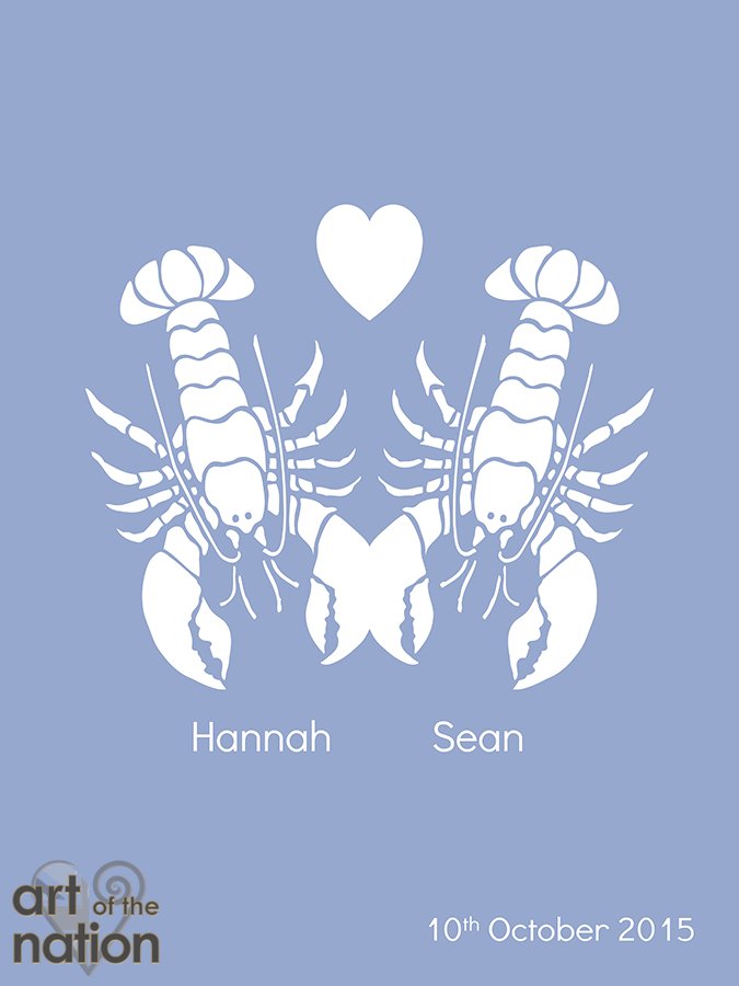 artofthenation's tweet photo. Get a unique and personalized gift for your lobster this #ValentinesDay! https://t.co/cVaFvDi9B2 #LobsterFest #valentinesdaygifts #love https://t.co/Vrc1ovYDZ9