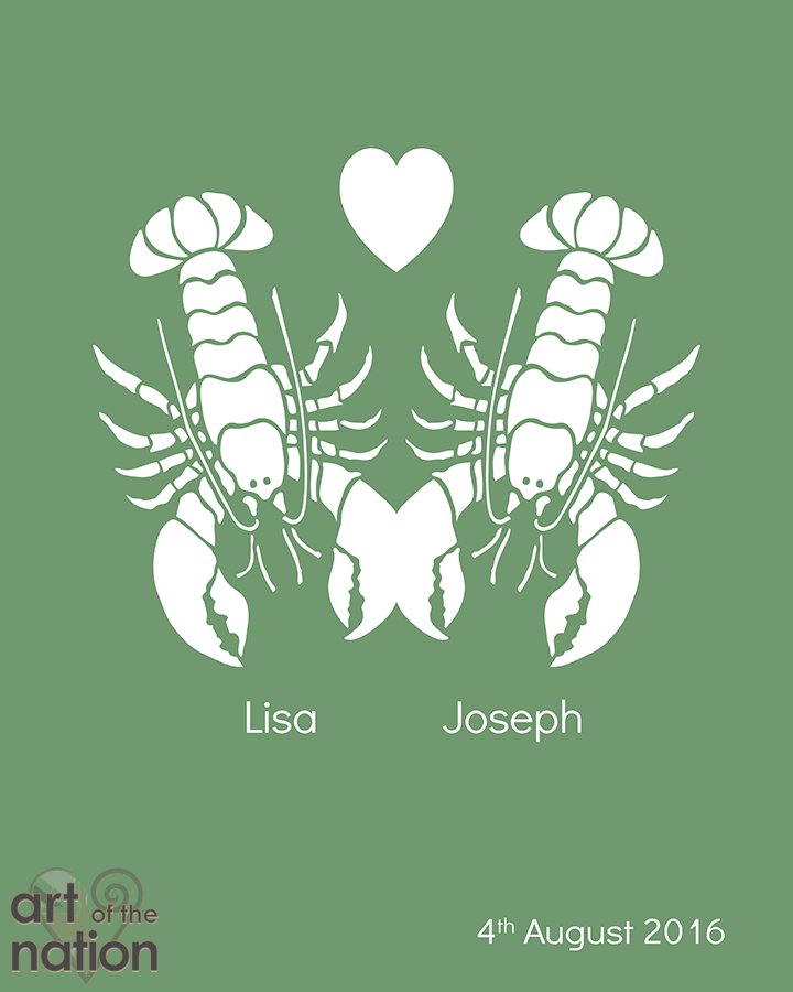 artofthenation's tweet photo. Get a unique and personalized gift for your lobster this #ValentinesDay! https://t.co/cVaFvDi9B2 #LobsterFest #valentinesdaygifts #love https://t.co/Vrc1ovYDZ9