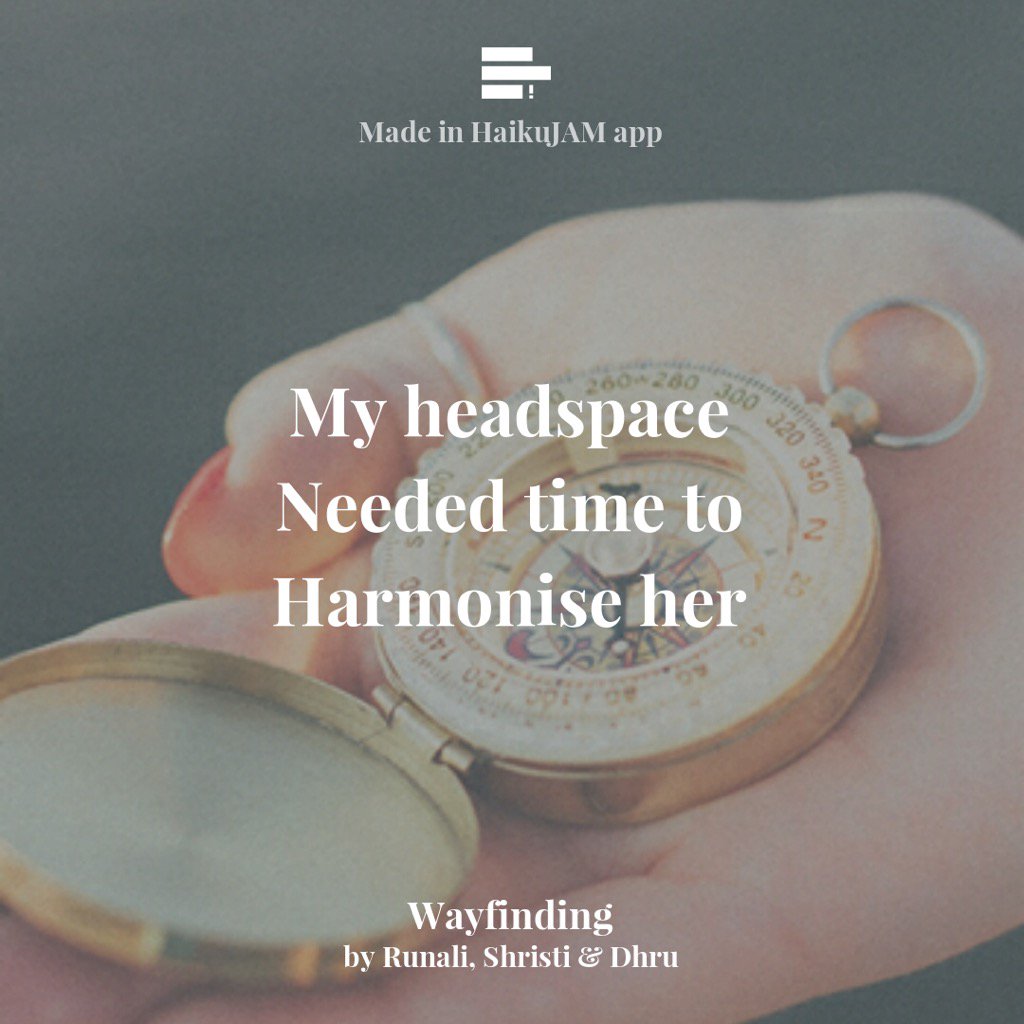 dhrupadkarwa's tweet photo. Wayfinding: ways in which people orient themselves

@runali_mehta, @shristidhole, @dhrupadkarwa in @haikujam https://t.co/eQA5A9Bfgl