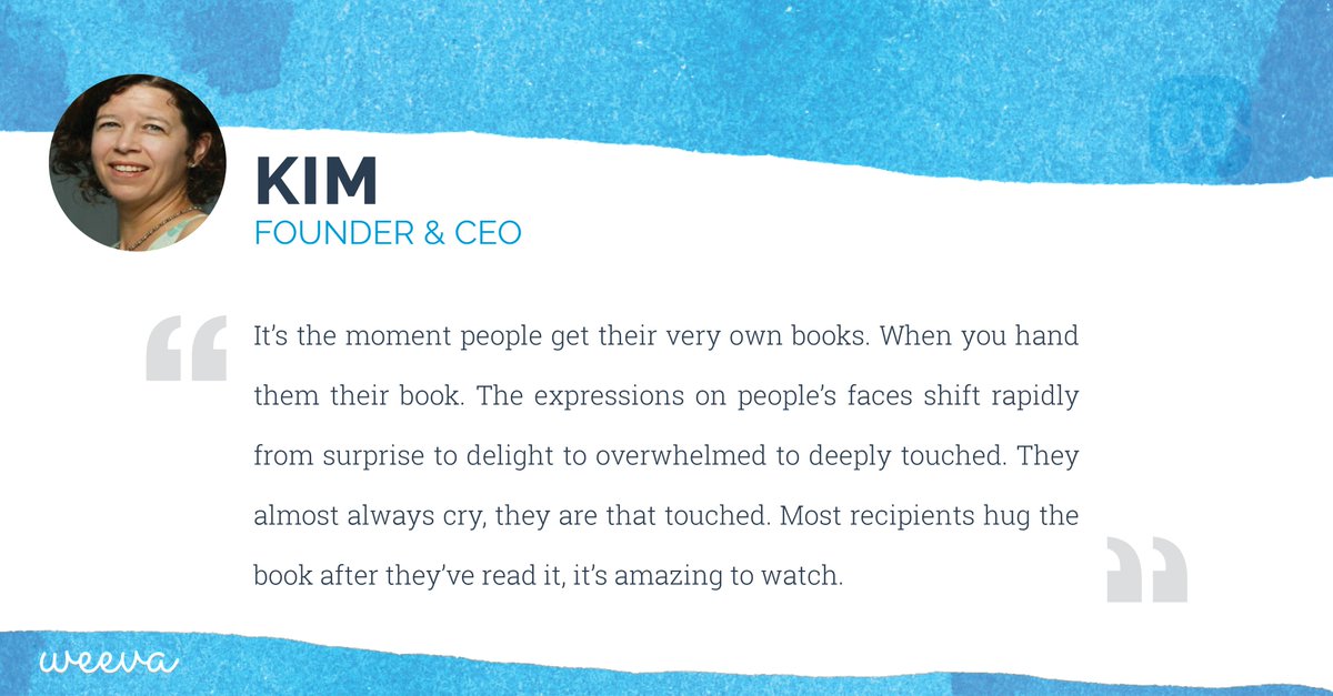What's your favorite thing about Weeva books? Here's what our CEO <a href="/KimGorsuch99/">Kim Gorsuch</a> had to say! 
Time to start your own book #mondaymotivation