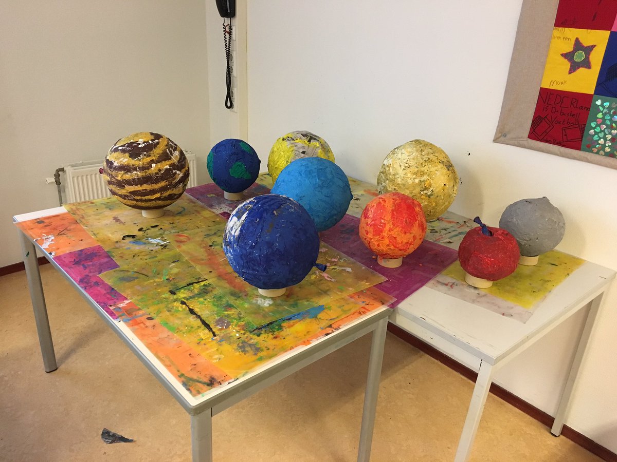 0Manday0's tweet photo. Thema ruimte! Herken jij de 8 planeten? ;) https://t.co/jSj6UdbihM
