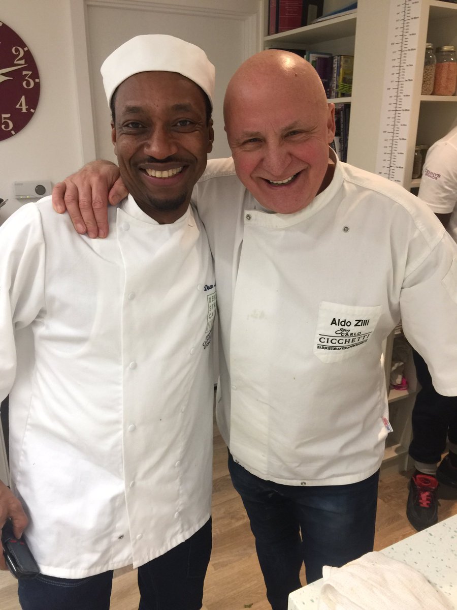 AldoZilli's tweet photo. #Inspirational day training @centrepointuk #deanscafe @emilytbernstein @Chef_D_Masters 
Thanks @SaclaUK @GalvaninaUK  @SanCarlo_Fumo 
RT https://t.co/4mbUV6CF37