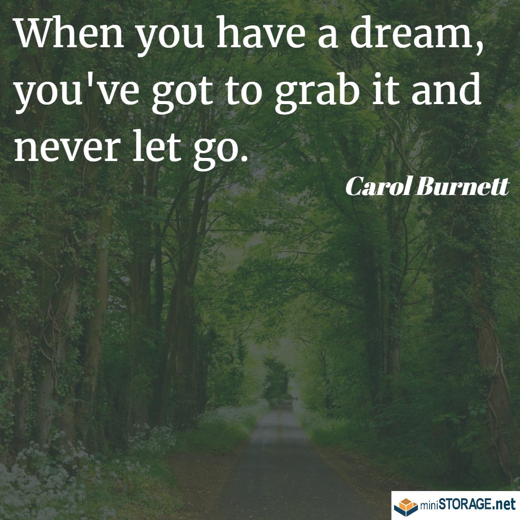 MiniStorage_VN's tweet image. When you have a dream, you've got to grab it and never let go. -Carol Burnett #mondaymotivation