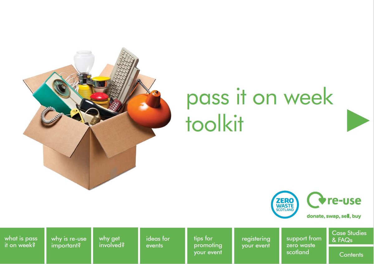 ZeroWasteScot's tweet photo. Help us show the world second hand isn't second best. Use out toolkit to plan your #PassItOnWeek event  (11-19 Mar) https://t.co/WvnCyp6WWq https://t.co/7gcZL3MbGb