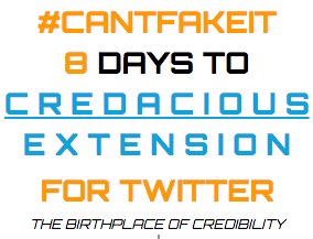 credaciousmo's tweet photo. #cantfakeit Make your Twitter stream #credacious with the our extension. Coming next Tuesday. https://t.co/Yb3JdARmVC