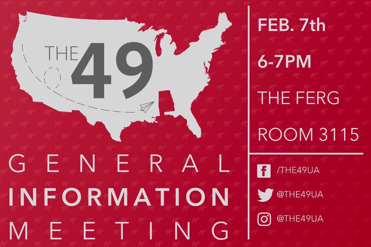 The 49 Out of State Student Organization will be having a general information meeting tomorrow, at the Ferg room 3115 from 6-7pm!