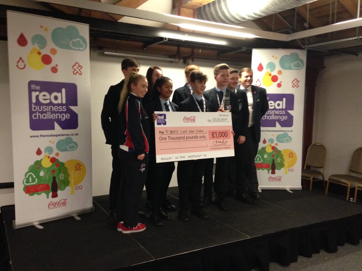 lucia_cce's tweet photo. Congratulations to St. James' CofE High School for winning the #RBC2017 North west regional final @TheRealExp @CocaColaEP @msimanchester https://t.co/Z7M21BQvnA