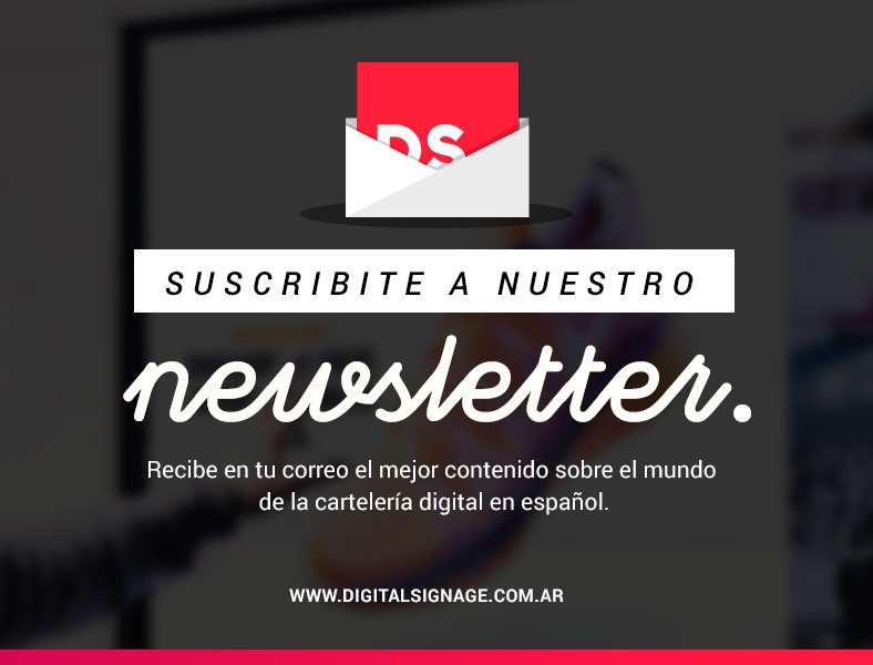 DSignageARG's tweet photo. Toda la actualidad sobre el mundo de la cartelería digital en tu idioma! Suscribete al newsletter - https://t.co/Vcasr5kI6i https://t.co/7avCdPkbxe