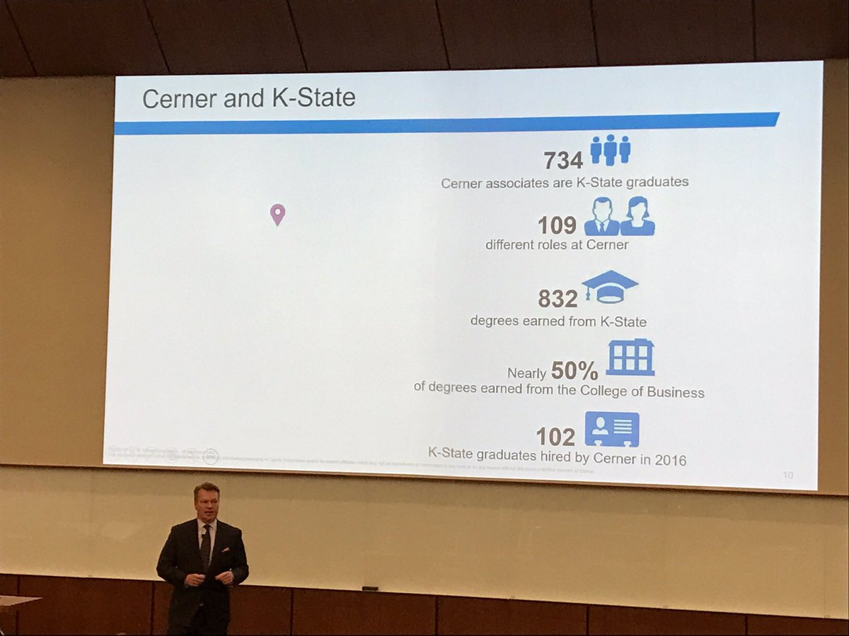 John_Currie's tweet image. Great #KState alum & Cerner Pres @zanemburke speaking in beautiful new @KStateBusiness building #KState2025 #BurkeLecture