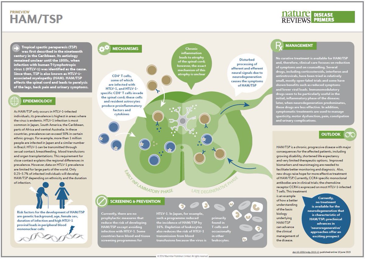 Nature reviews. Nature Reviews disease primers. Human t-lymphotropic virus. Human t-lymphotropic virus 1 infection.