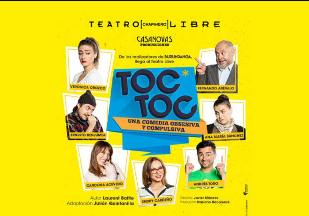 Que buena obra #TocToc En el <a href="/teatrolibrebog/">Teatro Libre</a> <a href="/kteescobar/">🌟Caterin Escobar🌟</a> recomendada.