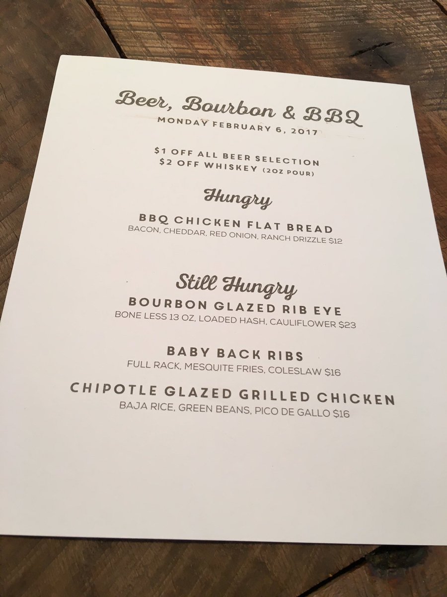 Beer, Bourbon &amp; BBQ tonight!!!