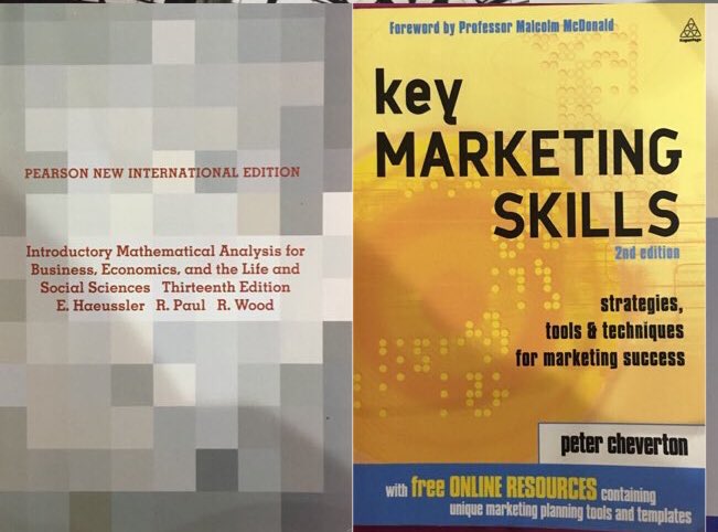 FOR SALE 

MATH 100/150 &gt; 15 KD 
MKT 240 &gt; 15 KD

<a href="/acm_business/">ACM 💙</a> <a href="/Sm_acm1/">Sayed Mohammad Almousawi</a> @212Nona <a href="/hm_acm/">Hanan Al-Mushouti ⭐️</a> @AlRothan_acm <a href="/AumBooks/">Aum_Bookstore</a>