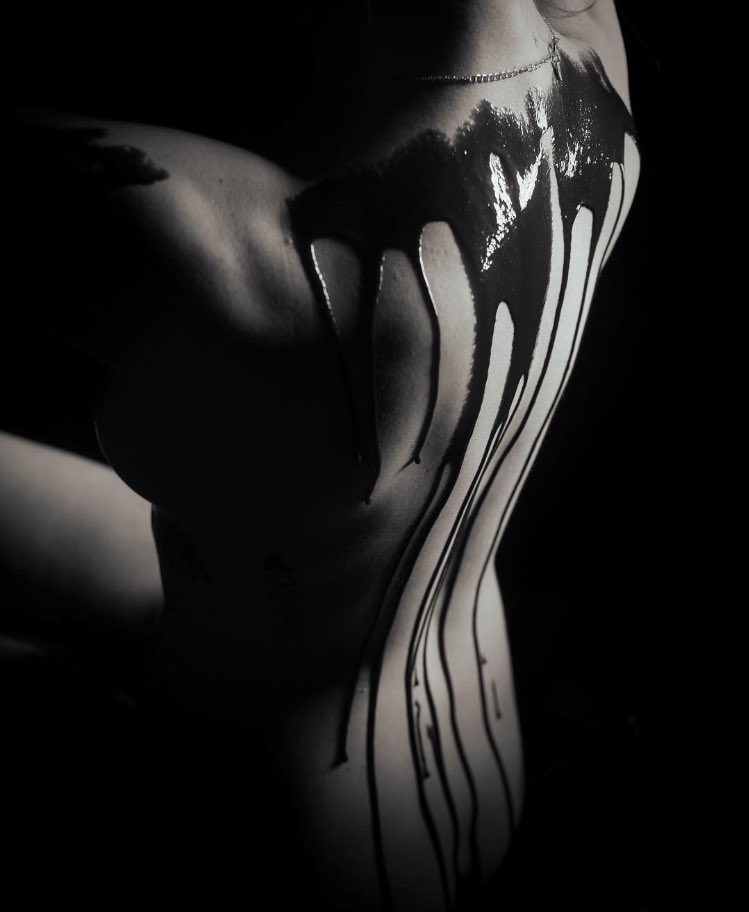 RealEvaSteele's tweet photo. There's something about chocolate, that's so fucking addicting...😏 #evasteele #evagram #chocolate #blackandwhitephotography #nudephotography https://t.co/suHS8QxBsi