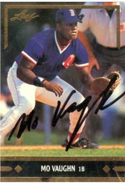 Dat_New_BOLD's tweet image. OOOG Red Sock, Mo Vaughn played from 91-03, with 328 career homers, and the 95 ALmvp #Hitdog #BlackHistory