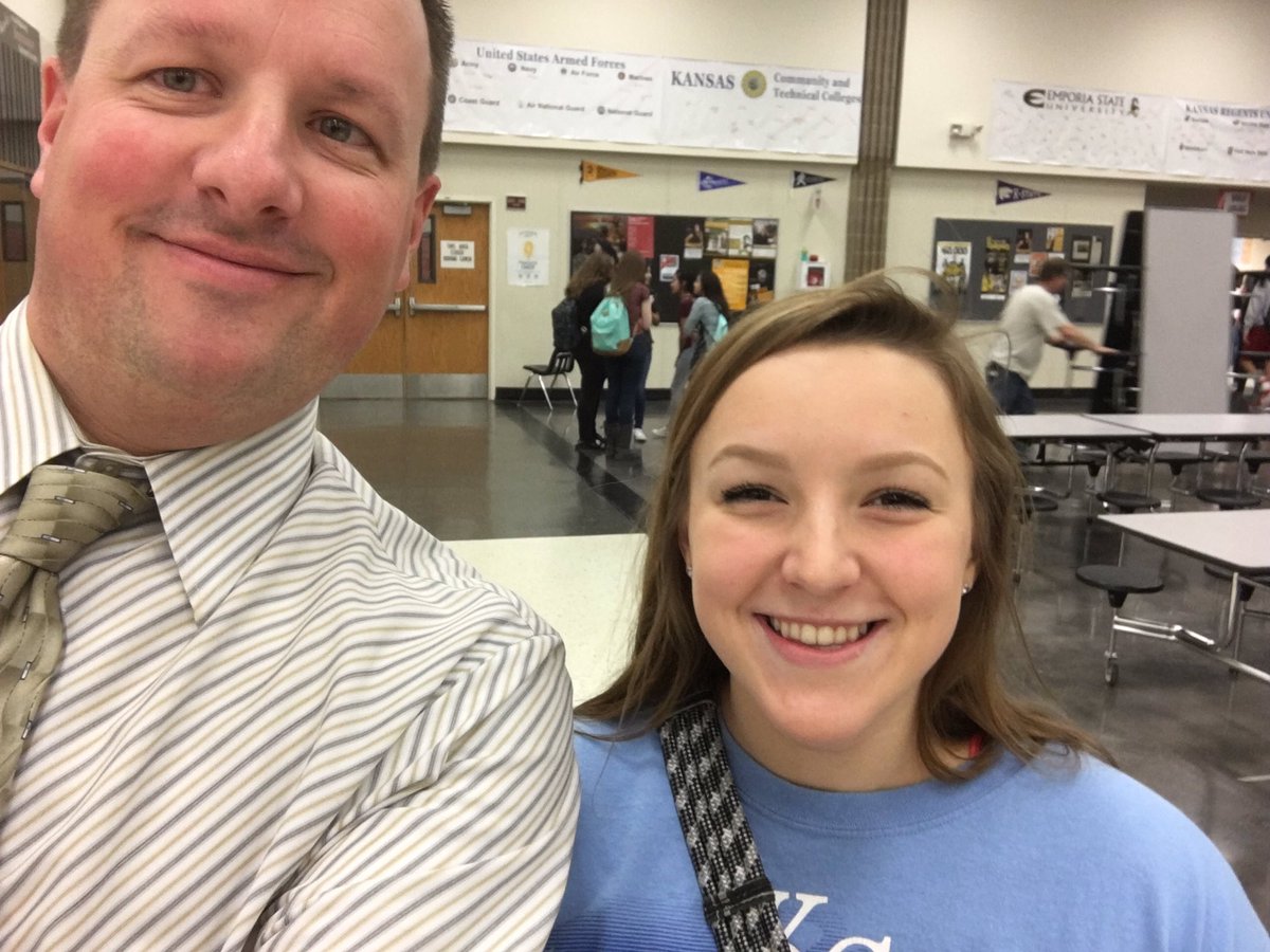 DrBrittonHart's tweet photo. Riley Maycock Sr. is planning to attend Cosmetology school upon grad! Hope she will cut my hair what I have left! #goodkid! #LunchLessons https://t.co/zOcLTeOOCa