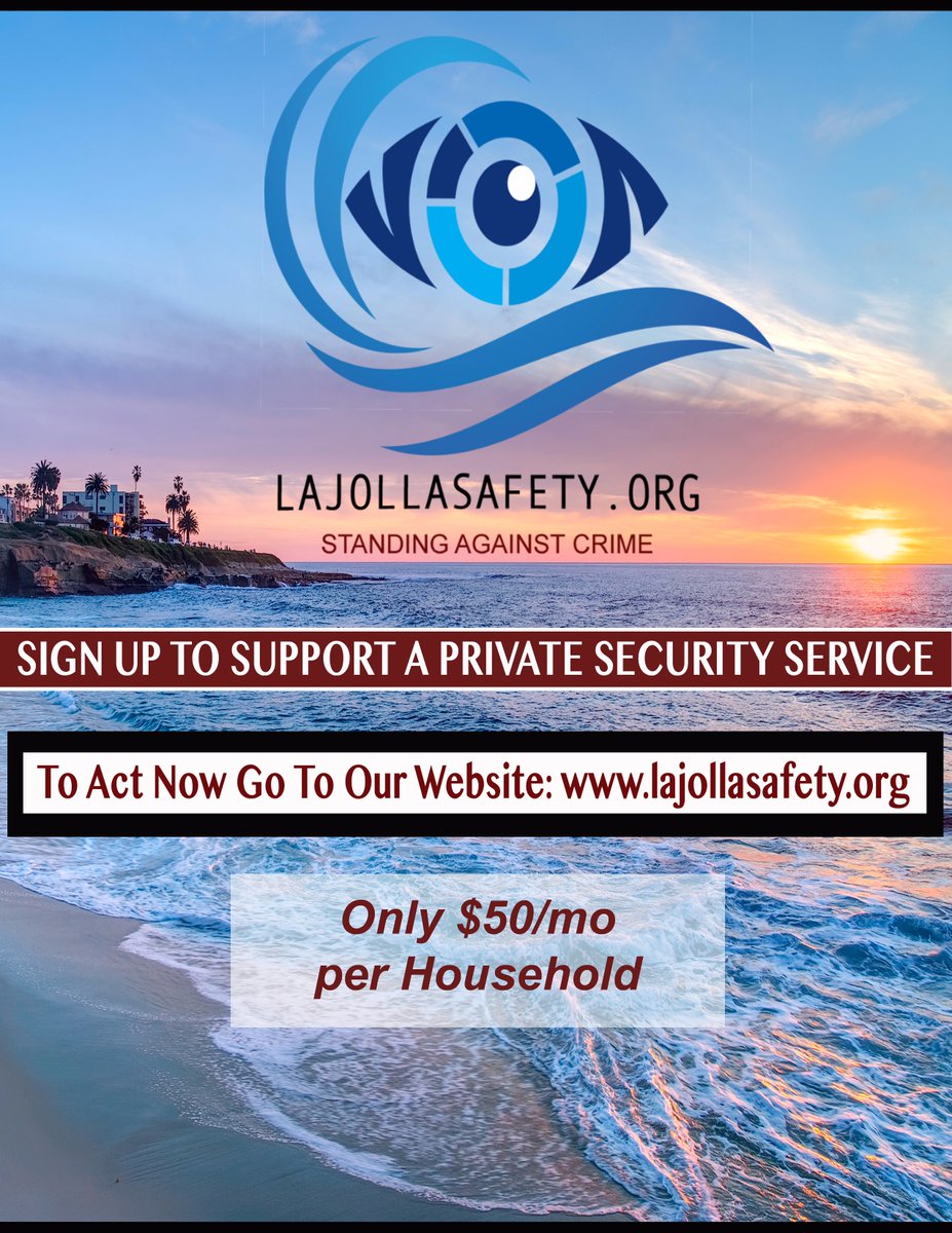 Check out our website to learn more and Act Now to Support Private Security in La Jolla lajollasafety.org  <a href="/LaJollaSafety/">La Jolla Safety</a>