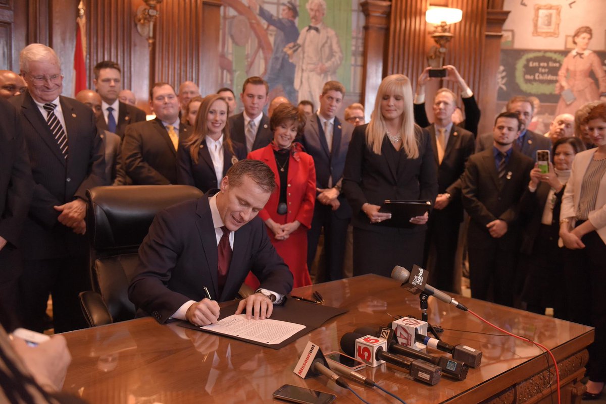 #RTW is law!  Governor Greitens signed it today.