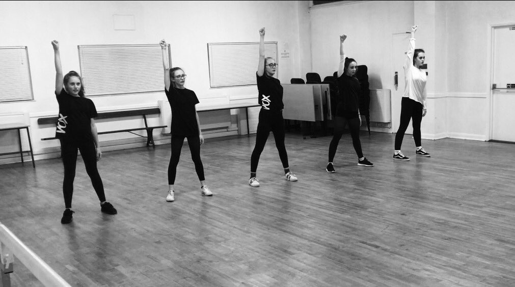 Advanced Street Team prepping their second half opener for the show! #teamwork #sweatystudio #cornwall