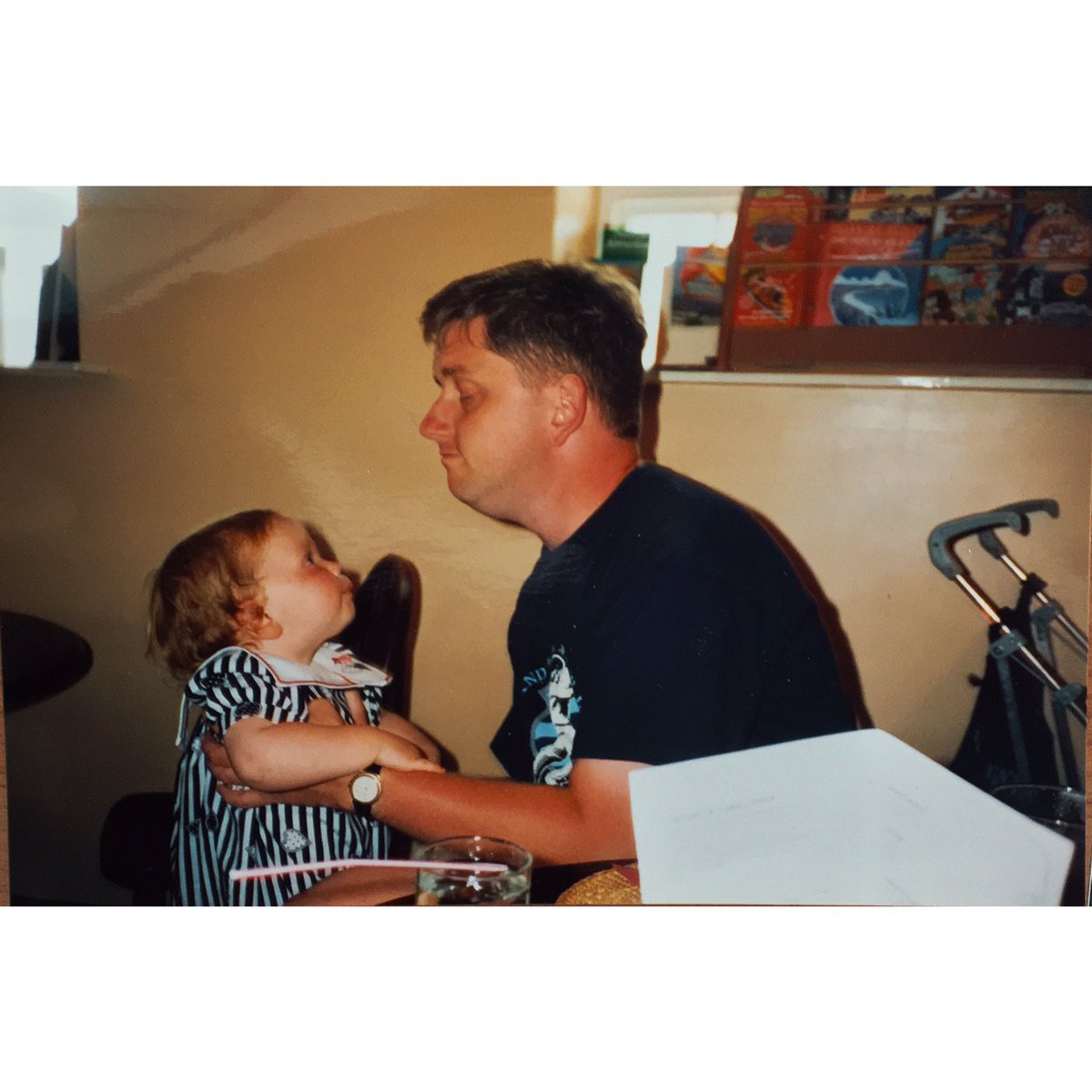 Becs87's tweet photo. Wonder what @neilhughes1 is up to on twitter these days?  Dad hi look how cute we are or we're https://t.co/TVsnQJse6m