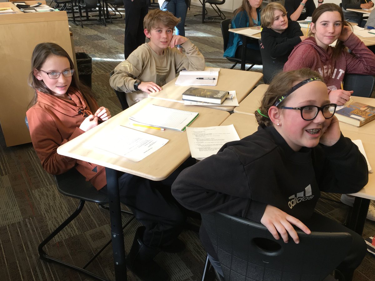 LMS_6thGrade's tweet photo. Writing short stories with Wyo Poet Laureate Echo Klaproth &amp; Arts Council Literature Fellowship award winner Carol Deering! @PALSLanderWyo https://t.co/OCbdkWCzbb