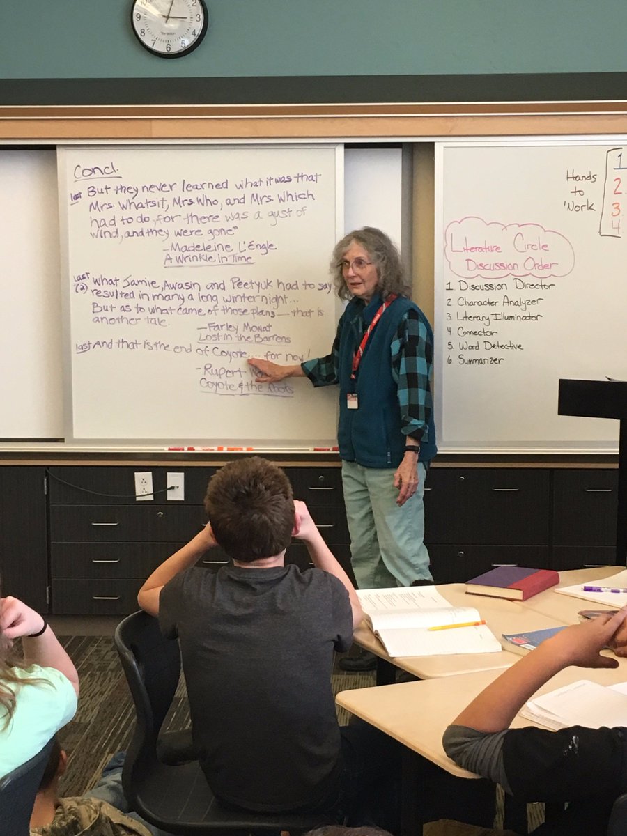 LMS_6thGrade's tweet photo. Writing short stories with Wyo Poet Laureate Echo Klaproth &amp; Arts Council Literature Fellowship award winner Carol Deering! @PALSLanderWyo https://t.co/OCbdkWCzbb