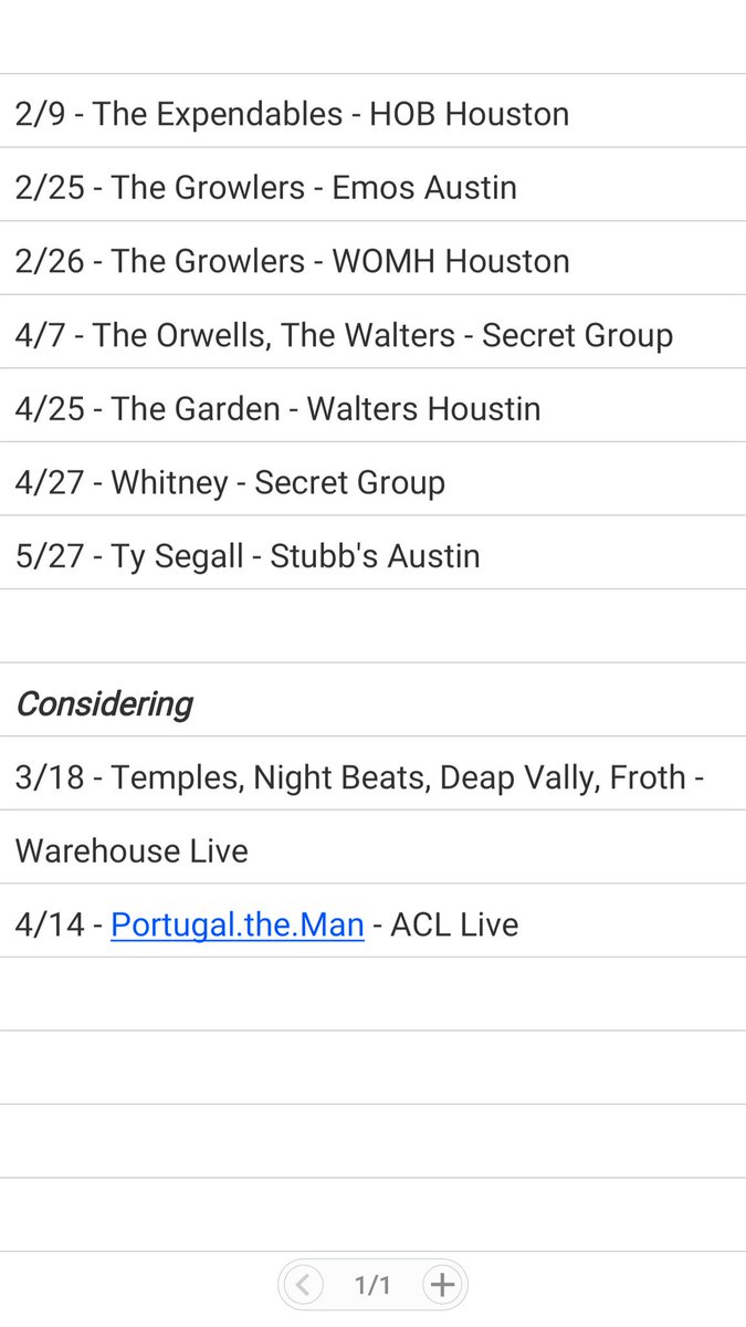 2017 is looking awesome for concerts so far. Super excited. #upcomingconcerts