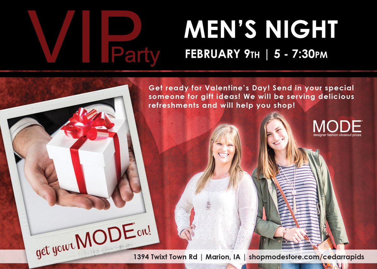 Does your man need a little help with his Valentine shopping?  Send him in- we'll help him❤️. #modecedarrapids #ValentinesDay