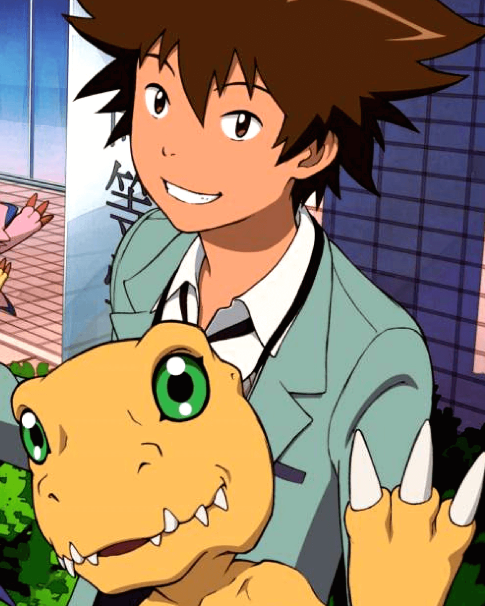 DigimonC's tweet photo. Tachi and Agumon the best duo in Digimon 🙌🏻👊🏻 https://t.co/1KWyfAODVD