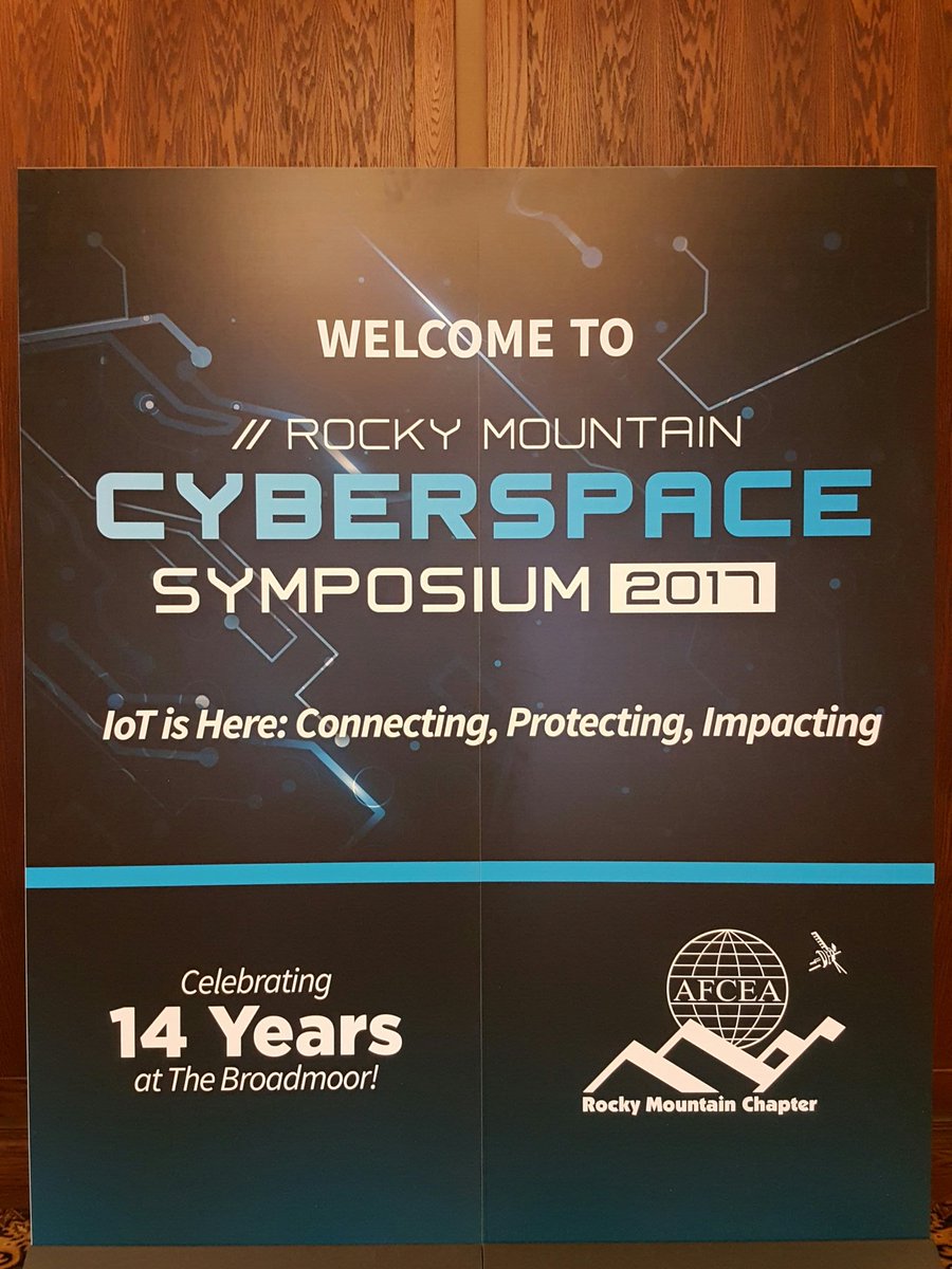 AFCEARMCPres's tweet photo. #1 CyberSpace Symposium! https://t.co/Hi7Dd0wJXq