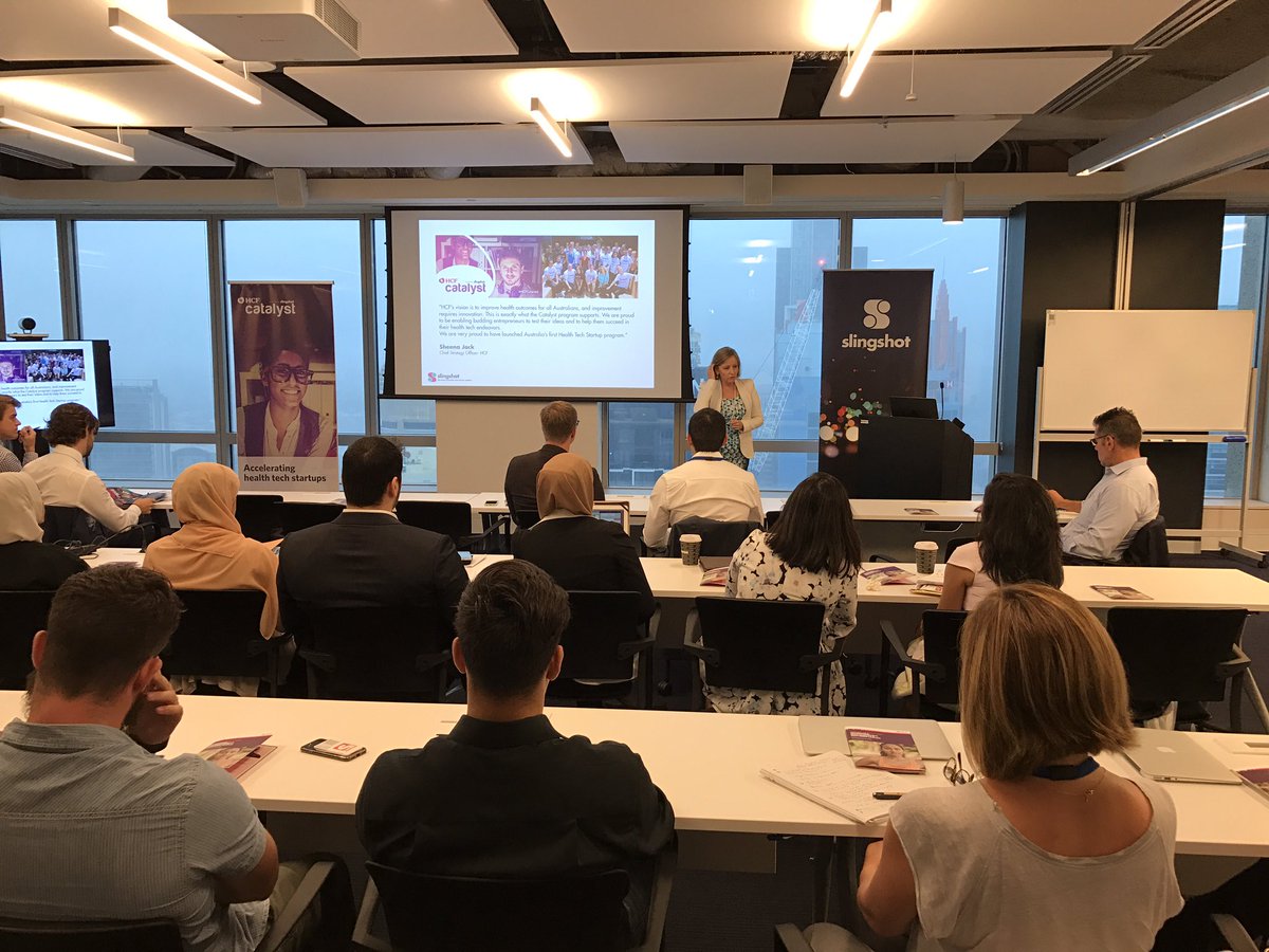 rabbieburns's tweet photo. Delighted that @AWSstartups is supporting the new batch of health startups as part of @Slingshotters @HCFaustralia accelerator. #startupaus https://t.co/XmxU72QKLg