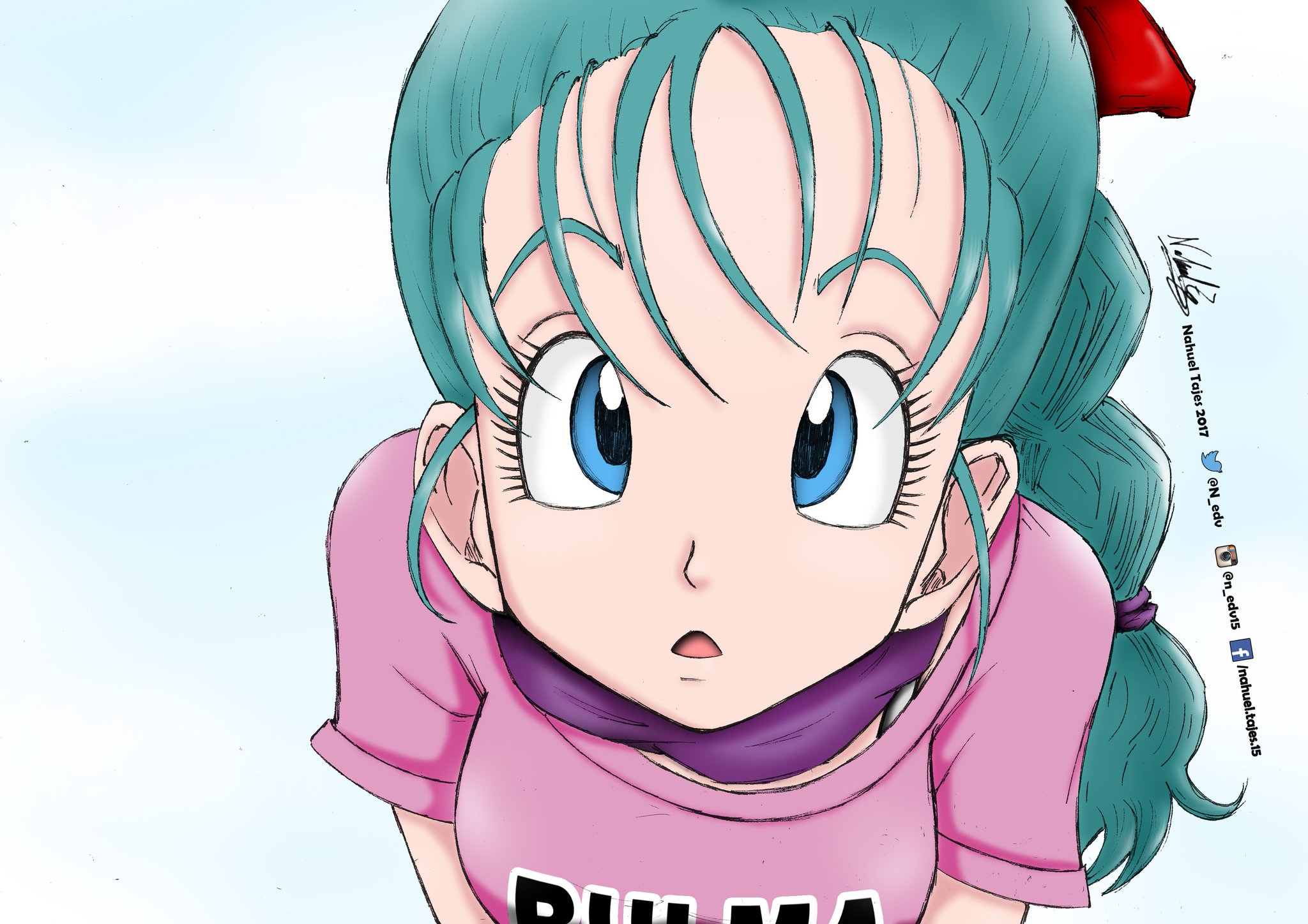 “Bulma
#DragonBall #DBZ #Bulma #anime #manga #drawing #dibujo #Ilus...