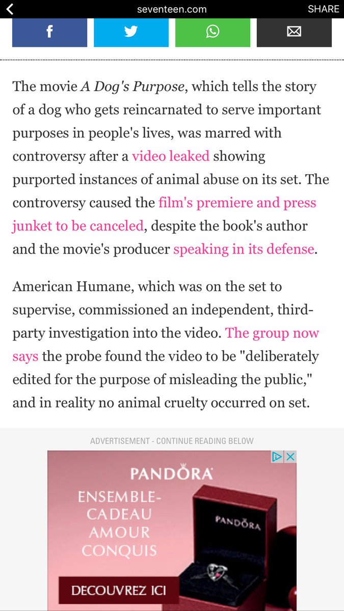 brynnsadventure's tweet photo. #ADogsPurpose was not abuse! Finally cleared, what I had been saying the whole time! #ADogsPurposeIsNotAbuse โค๐ถ https://t.co/Ib099Y27KV
