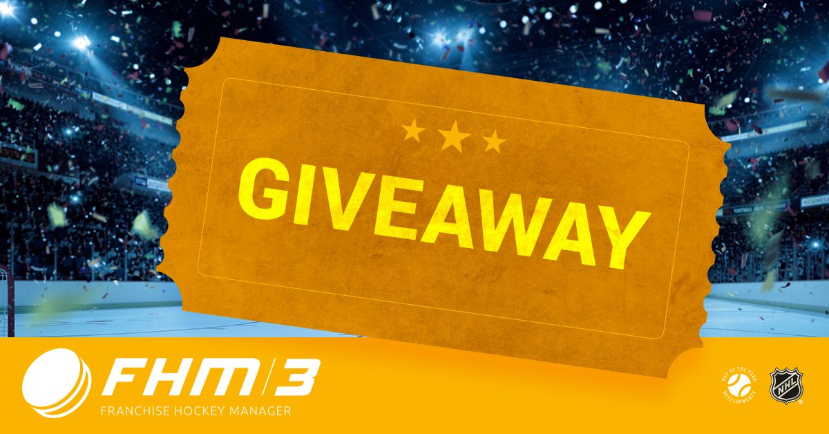 FranchiseHockey's tweet photo. Franchise Hockey Manager 3 Giveaway!  https://t.co/o01ahyN0oW You can enter multiple times per day! Contest closes Friday at 9:30pm Eastern! https://t.co/JZT2ARm1pz