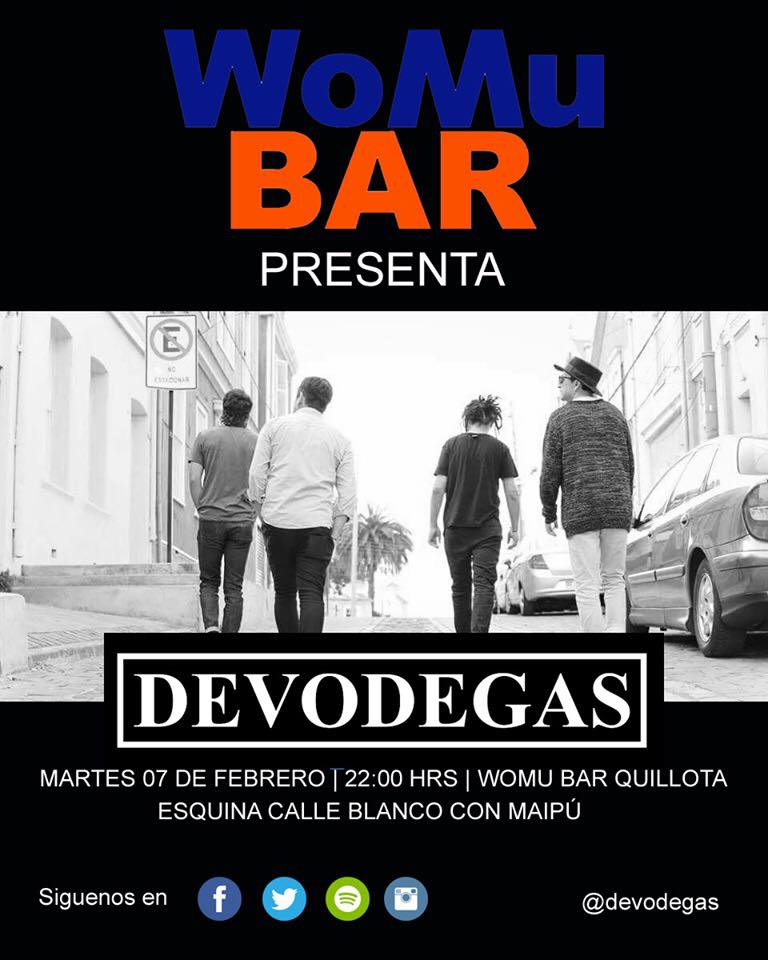 devodegas's tweet photo. Mañana estaremos tocando en #Quillota en Womu Bar a las 22:00 hrs 🎤🎸 https://t.co/FcvSXenVTO