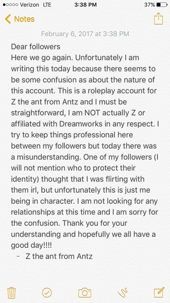 zfromantz's tweet photo. Another letter to my followers! #herewegoagain #antroleplay https://t.co/0WJXxLd5Q8