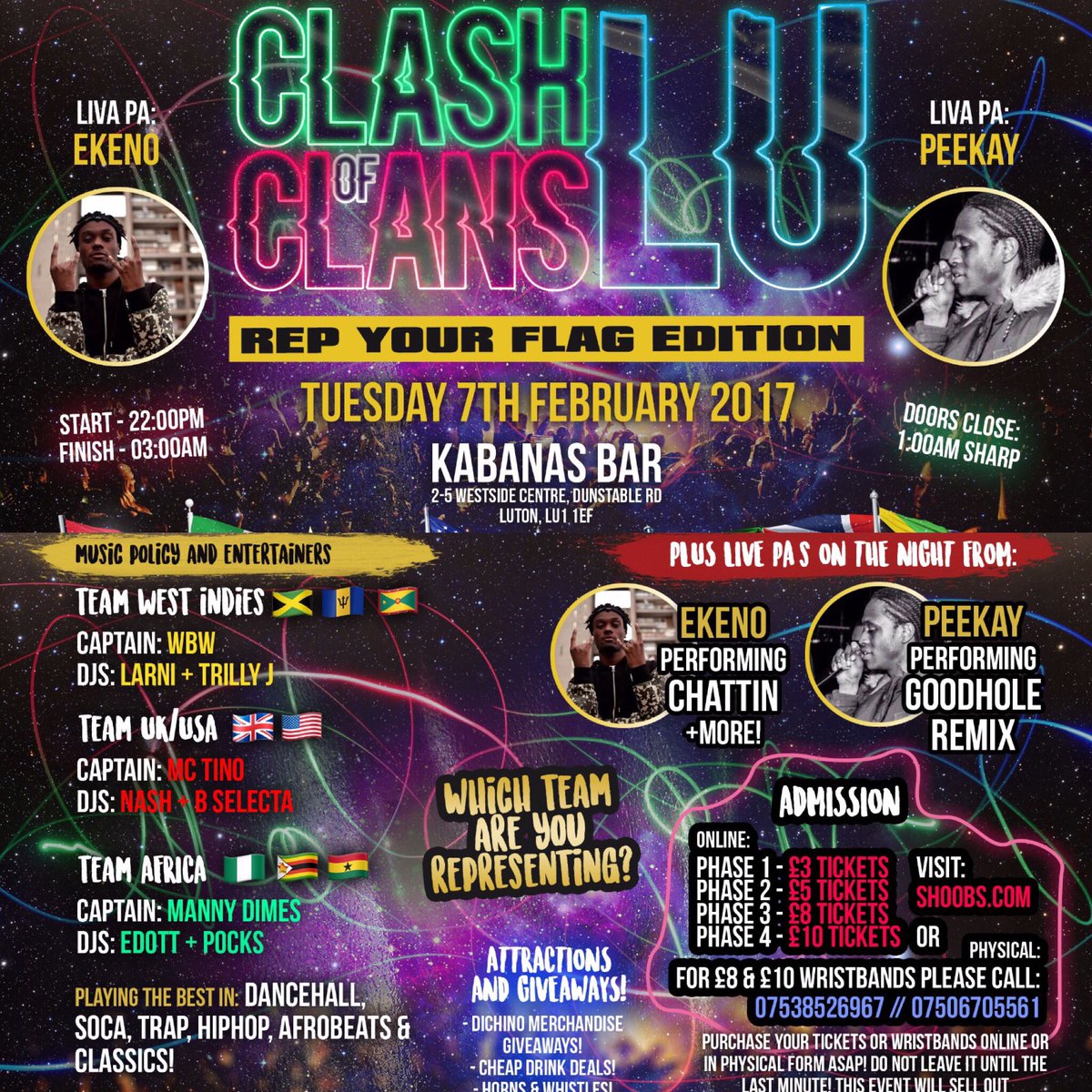Tino_Kissi's tweet photo. A Night Of Vibes &amp; Clashing + 2 Very Special PA's Perf. LIVE! 🎤🎤

🌟@EkenoOfficial - CHATTIN
🌟@DJPeeKay_ - GOOD HOLE RMX

#ClashOfClansLU ⚔️ https://t.co/q7HVOEwOWX