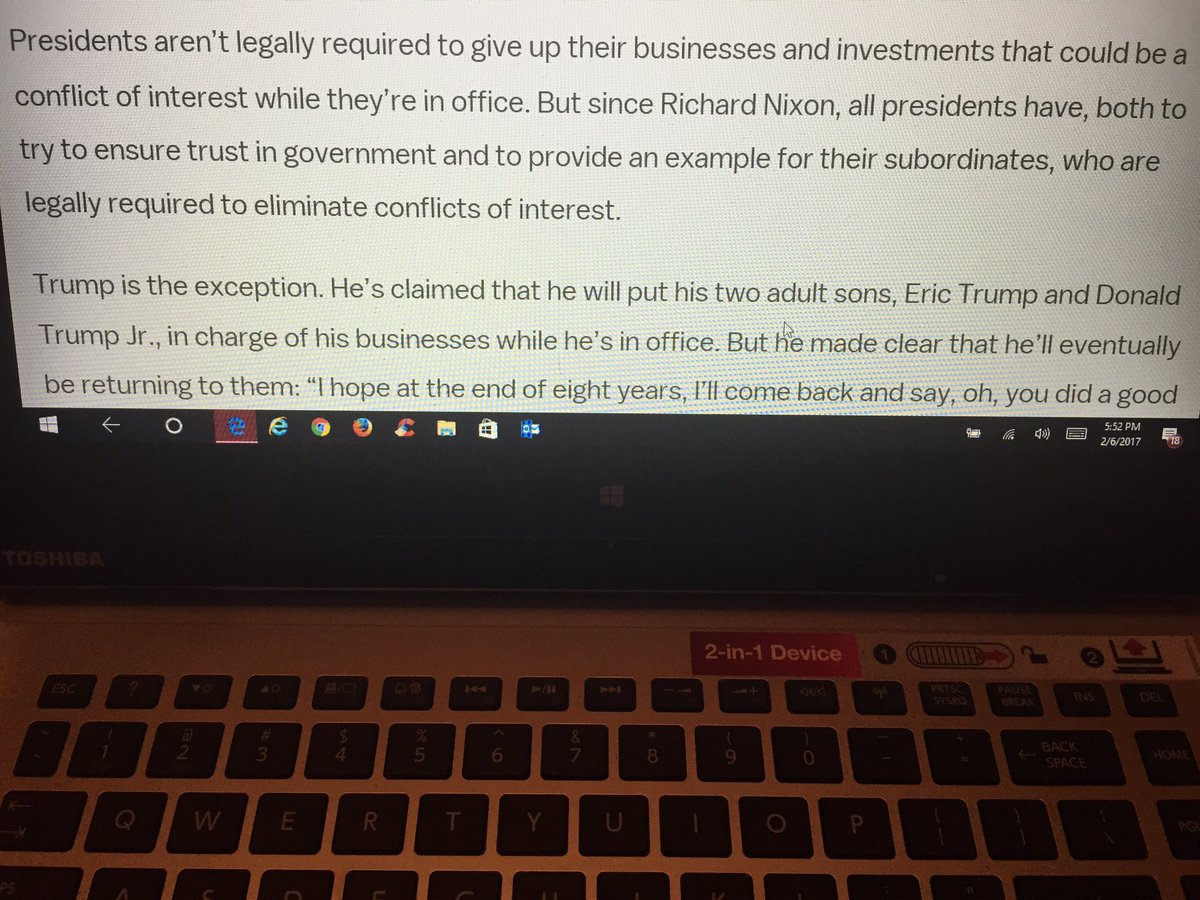 candywolff's tweet photo. @1jean_em @supermancorner @impeachdtnow he has turned his business over to his 2 sons https://t.co/dp1DsPwRbV