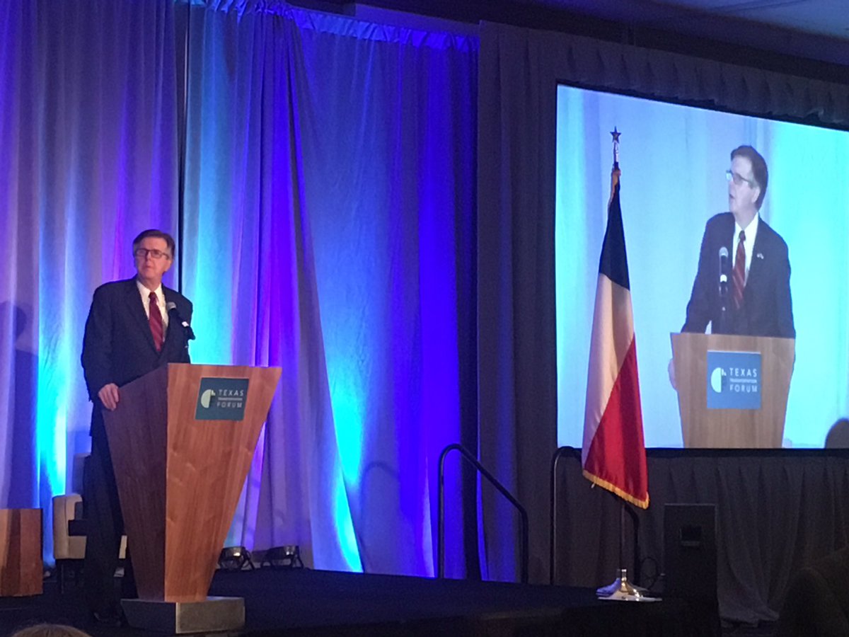 TxDOTAbilene's tweet photo. #DanPatrickTX talks growth, transportation, infrastructure at the #ttf2017. https://t.co/tKc0wPB5Vm