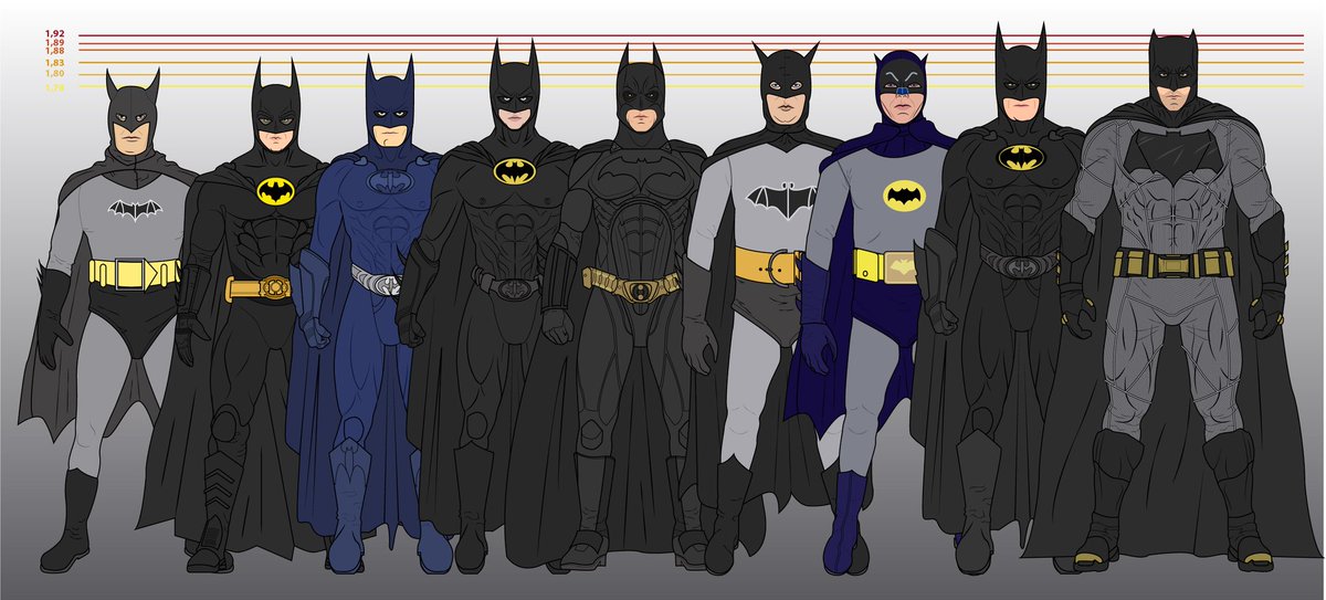 Batmen height comparison by efrajoey1 : batman