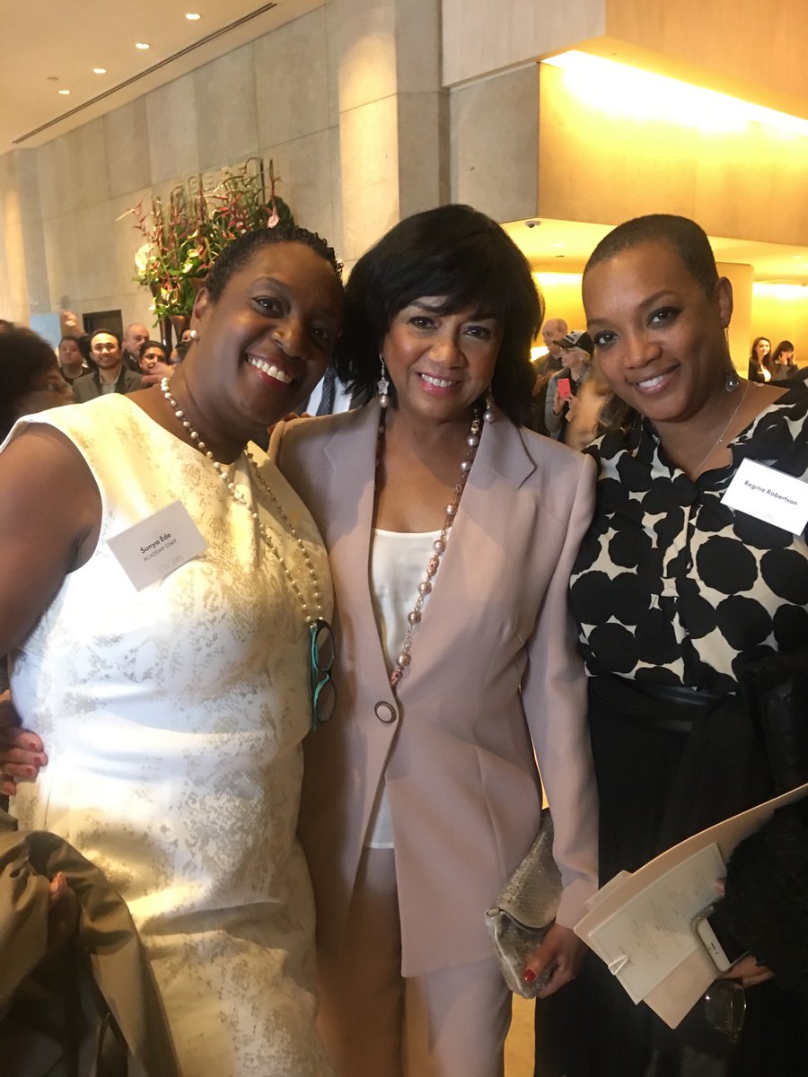 Two of my absolute fav ladies!  The amazing Cherly Boone Isaacs and  <a href="/reginarobertson/">Regina R. Robertson ✍🏾</a> #OscarLuncheon