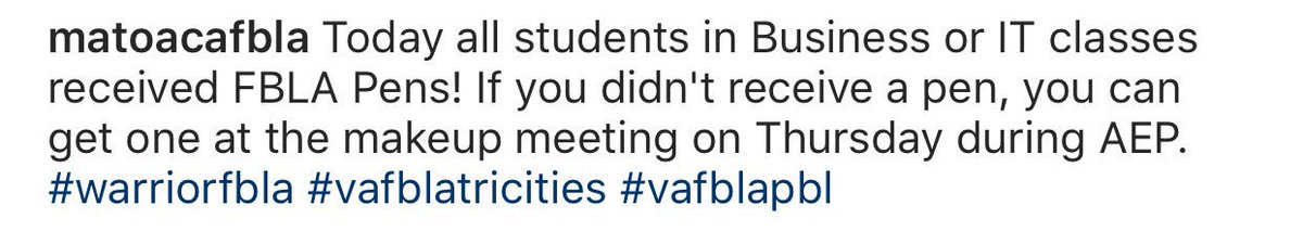 Matoaca FBLA tweet media