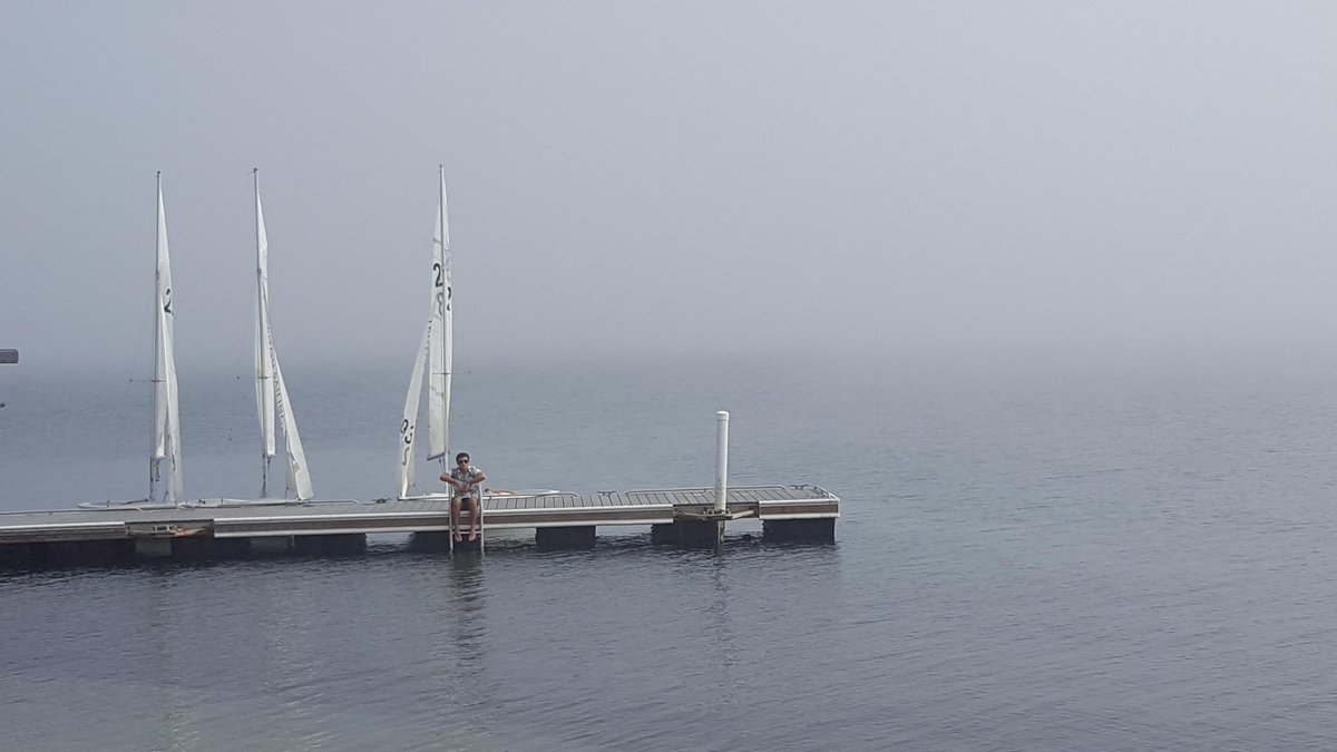 UCSDSailing's tweet image. Spooky fog sailing