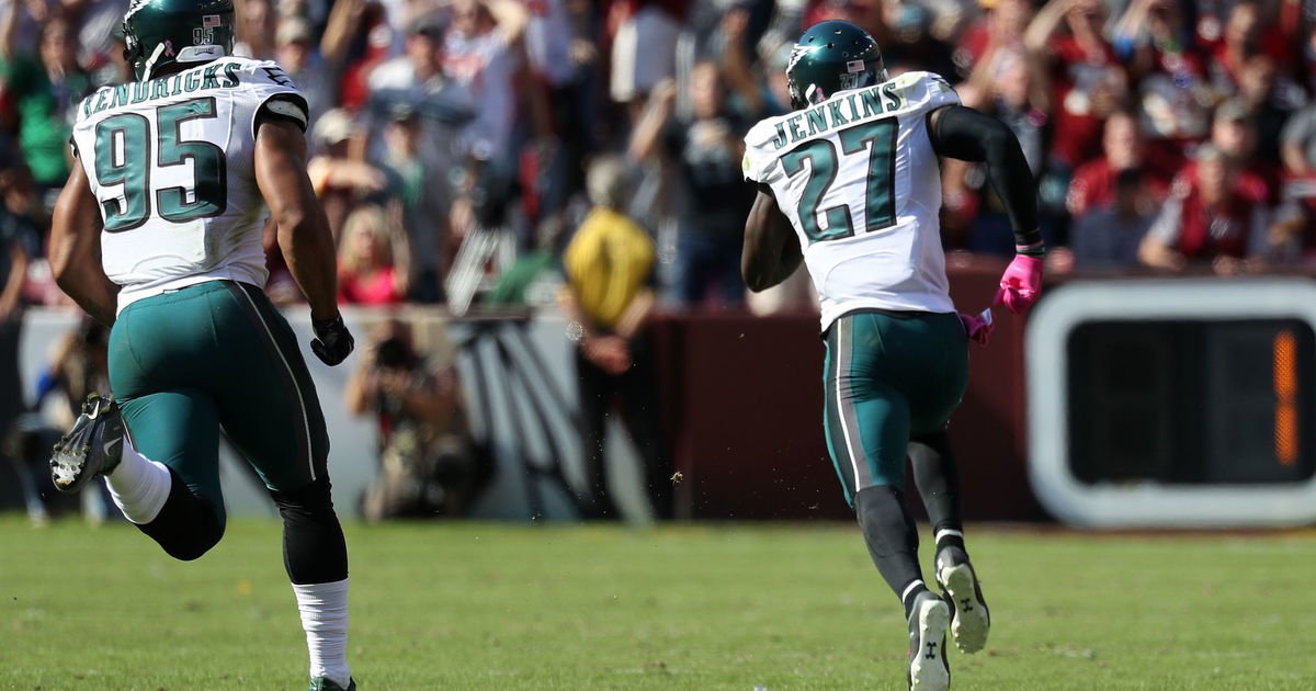 EAGLES_GRID's tweet image. Pick six wins the Eagles the game in double OT! Off to Carolina for NFC Championship game! #playoffmagic