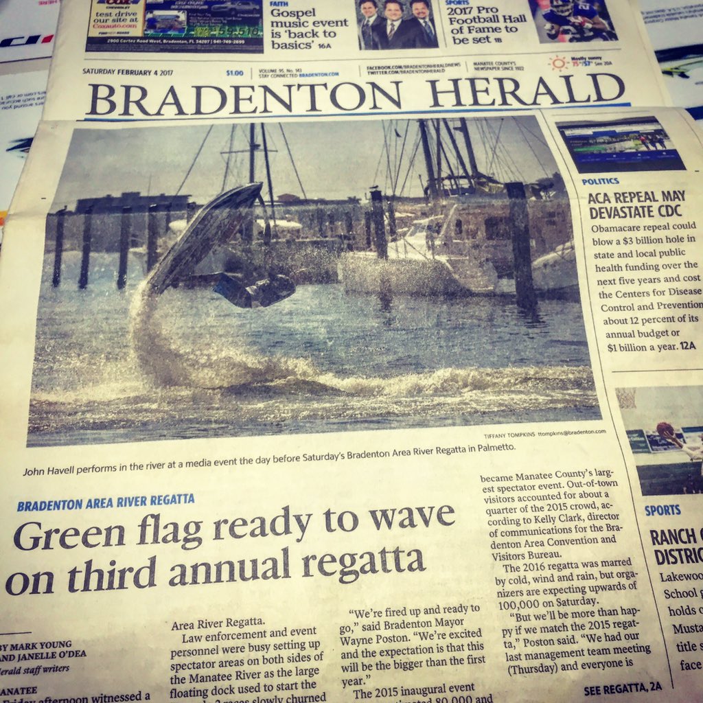 ActionKawasaki's tweet photo. Honored to make the front page of the Bradenton Herald ! #bradentonregatta #actionkawasakiseadoo #actionkawasakiyamaha https://t.co/xGqdUXnrDK