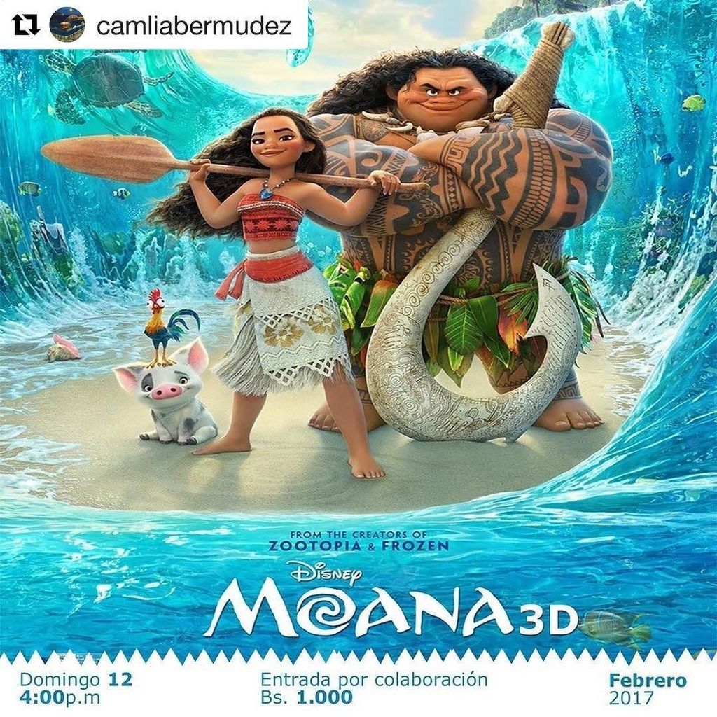 #Repost <a href="/camliabermudez/">CAMLB</a> with <a href="/repostapp/">Repost</a>
・・・
Disfruta de la proyección de “Moana” en 3D, ci… ift.tt/2kl0IJx