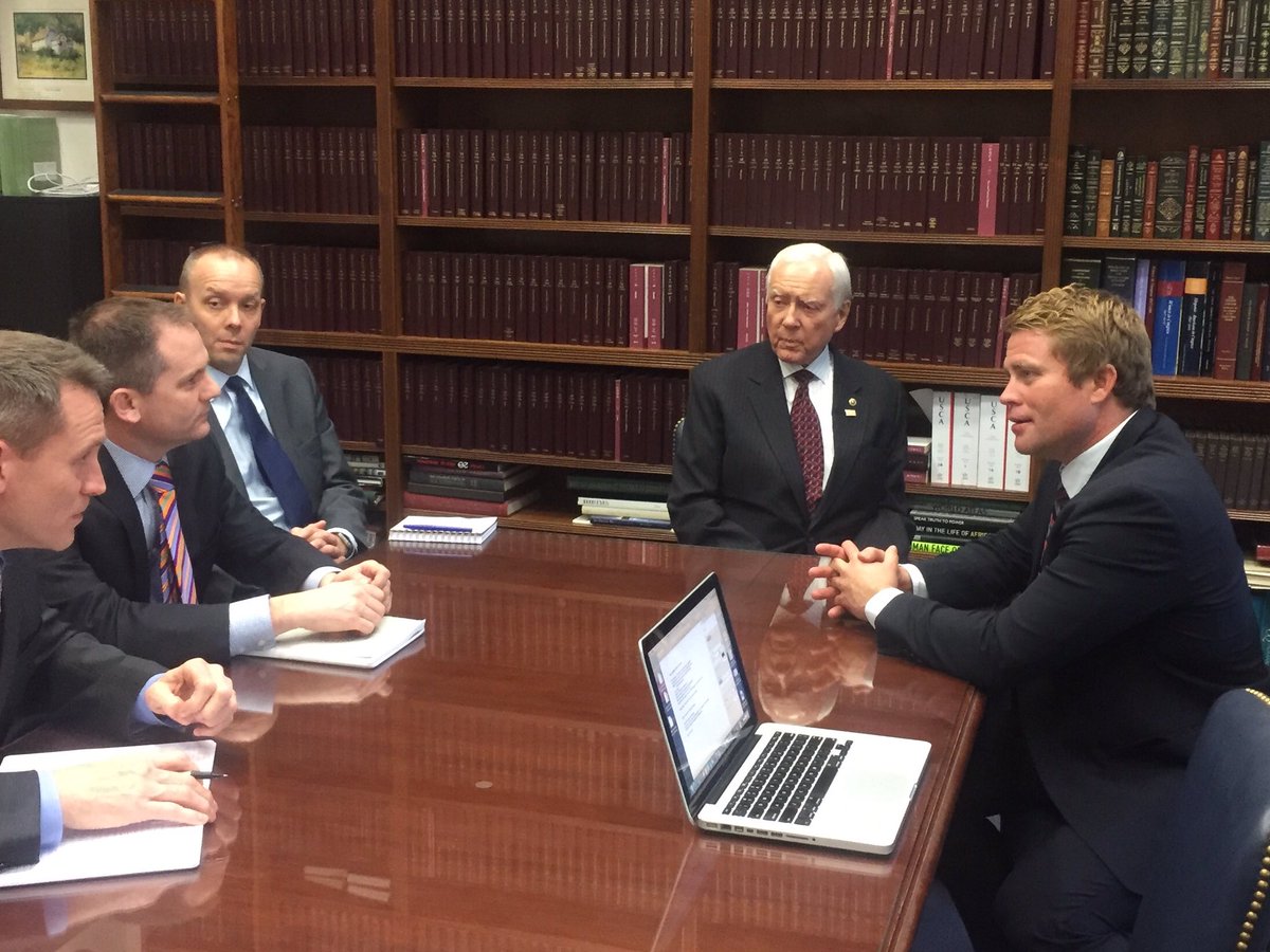 TimBallard's tweet photo. It was great to see @SenOrrinHatch today and talk about how we can #endhumantrafficking together https://t.co/JJMwpJ1O3y