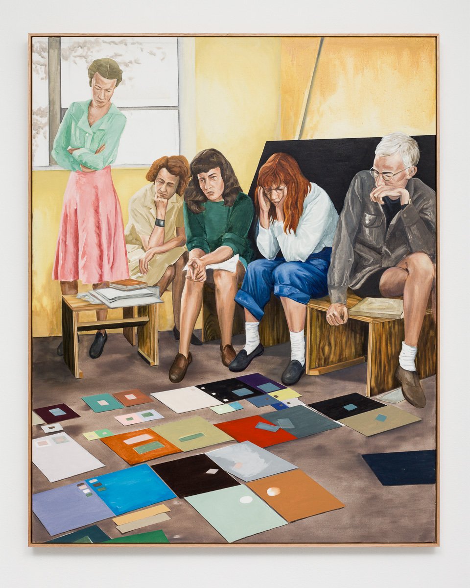 GaleriePompom's tweet photo. Kylie Banyard, Interaction of Colour, 2017, oil & acrylic on canvas.
Photo: Docqment. #BlackMountainCollege #InteractionofColour https://t.co/tchsadua9S